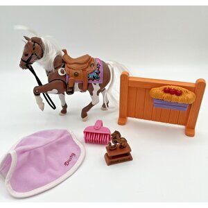 Fisher Price Loving Family 2000 Western Horse “Dusty” with Saddle & Accessories